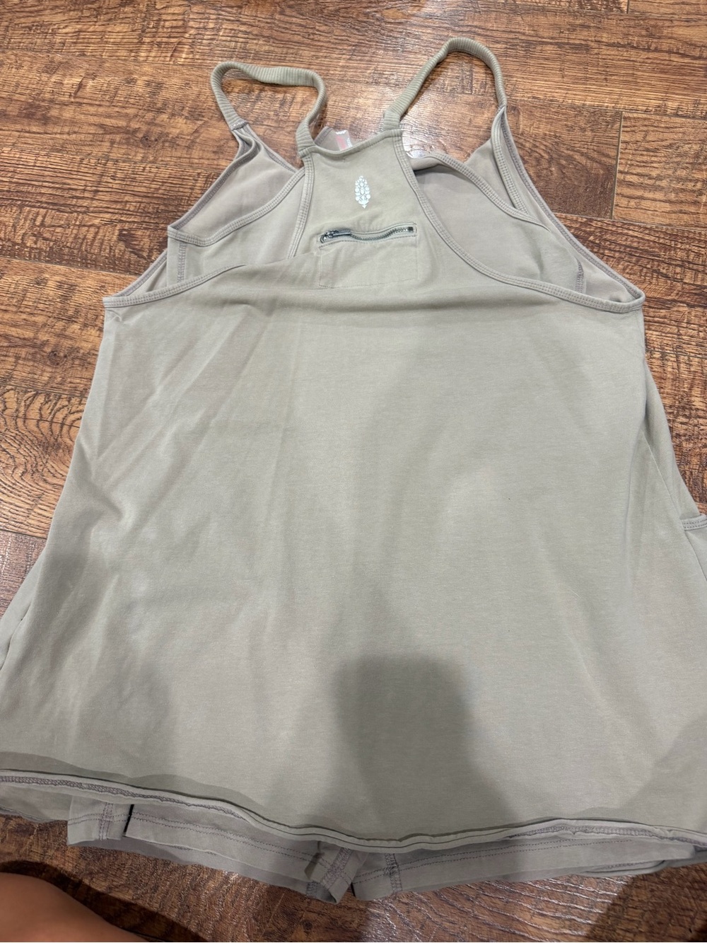 FP Movement by Free People Taupe Scoop Tank dress with Front Pockets (Hot Shot) - Picture 2 of 3